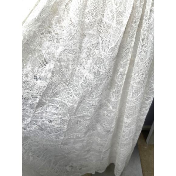 For Love & Lemons Madeline Lace Bustier Long Sleeve Maxi Gown Size XXS - Picture 7 of 12